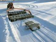  Groomer tracksetter connecting drawbar 