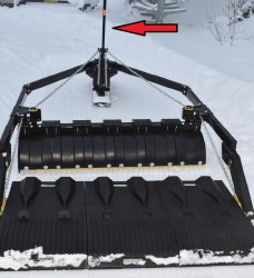Lifting lever black Snowmover