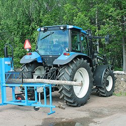 PW Vedmaskin tractor driven