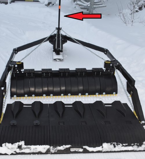 Lifting lever black Snowmover