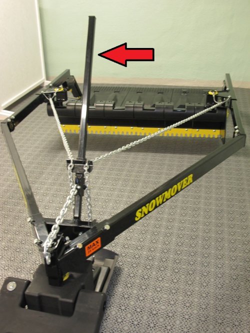 Lifting lever black Snowmover